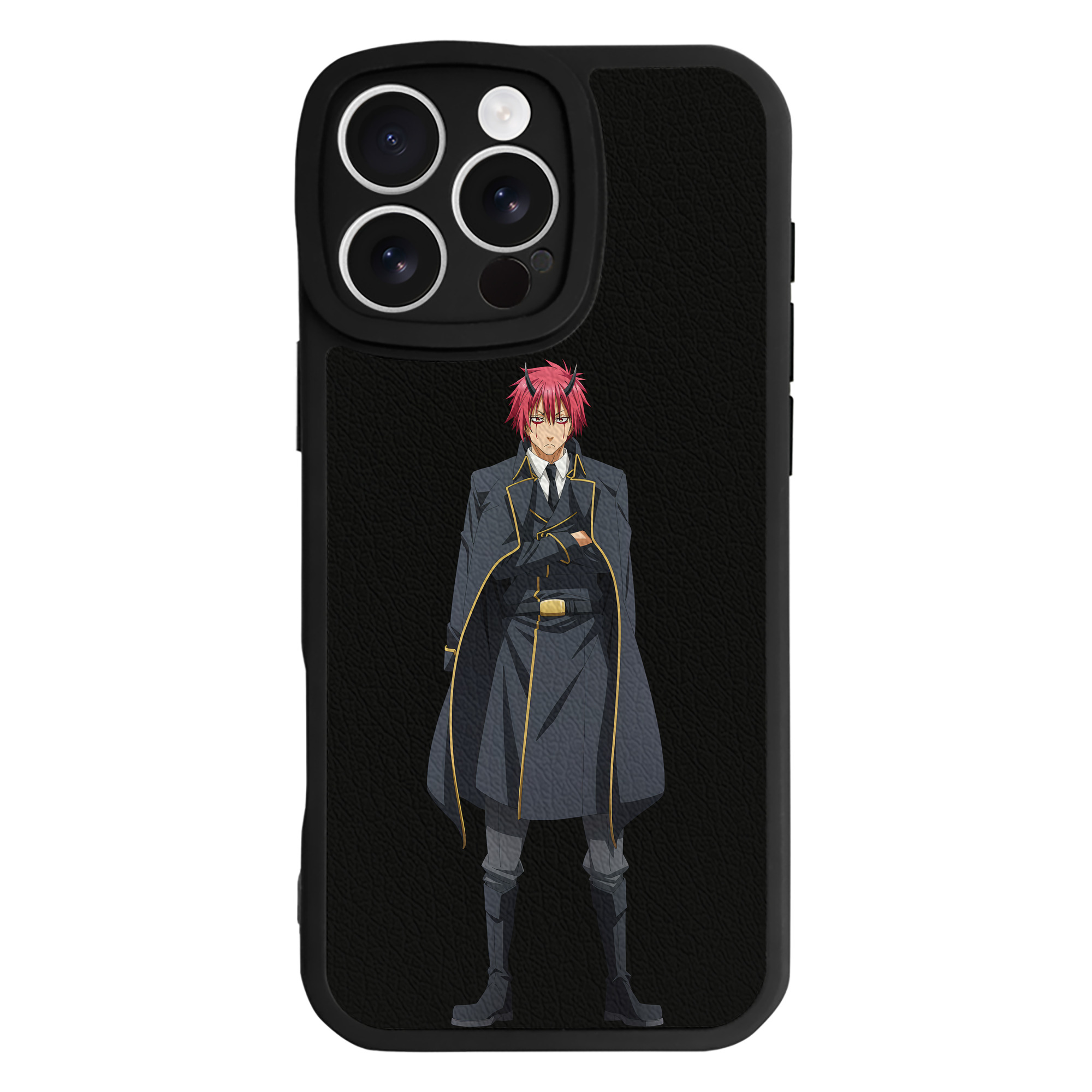 （画像用） 転スラ Regarding Reincarnated to Slime 【iPhone 16シリーズ対応】シリコンスマホケース（レザー調） 材質：シリコン